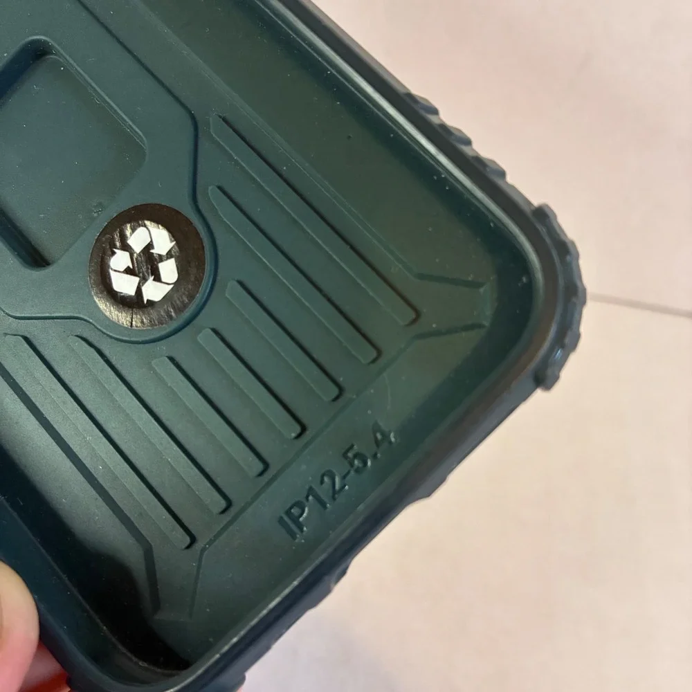 Heavy Duty Rugged Phone Case Ring Holder iPhone 12 or 13 Mini 5.4 in Dark Green